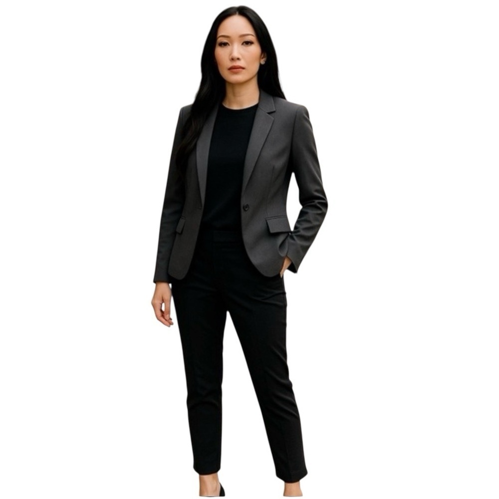 Ann Taylor LOFT Black Stretch Blazer Women’s Size 6 Career Work Jacket
